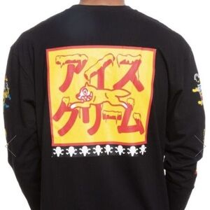 Ice Cream Running Dog  Long Sleeved T-Shirt